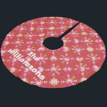 Saia Para Árvore De Natal De Poliéster Nome Geométrico Personalizado Dourado Vermelho Cor<br><div class="desc">Cor-de-rosa-rosa-branca,  Dourada Geométrica Personalizada Nome Bruto Árvore de Poliéster</div>