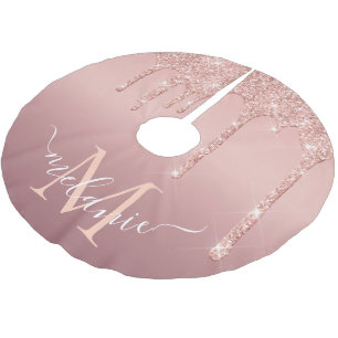 Saia Para Árvore De Natal De Poliéster Nome personalizado da saia de Natal da Árvore de N