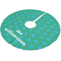 Nome Personalizado Geométrico Verde Azul Meados do