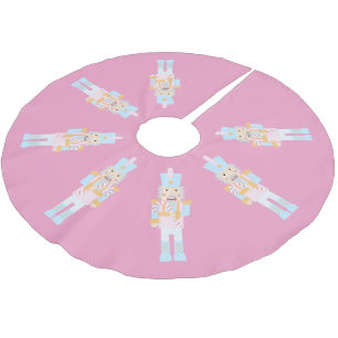 Saia Para Árvore De Natal De Poliéster Noz-cracker com uma Caneta Doce com Saudação