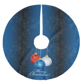 Saia Para Árvore De Natal De Poliéster O azul branco vermelho patriótico Ornaments o