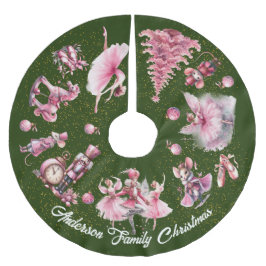 Saia Para Árvore De Natal De Poliéster O Balé Nutcracker