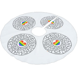 Saia Para Árvore De Natal De Poliéster O prêmio de SlipperyJoe, labyri quebra-cabeça laby