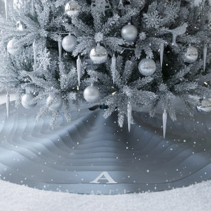 Saia Para Árvore De Natal De Poliéster O Silver Bruce Metal Olha A Camisa De Natal