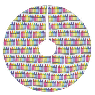 Saia Para Árvore De Natal De Poliéster Orgulho de Abastecimento de Arte Escolar Rainbow C