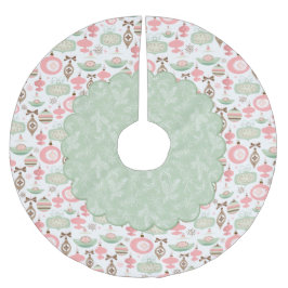 Saia Para Árvore De Natal De Poliéster Ornamentos de férias e Evergreens Treeskirt