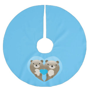 Saia Para Árvore De Natal De Poliéster Otter Love