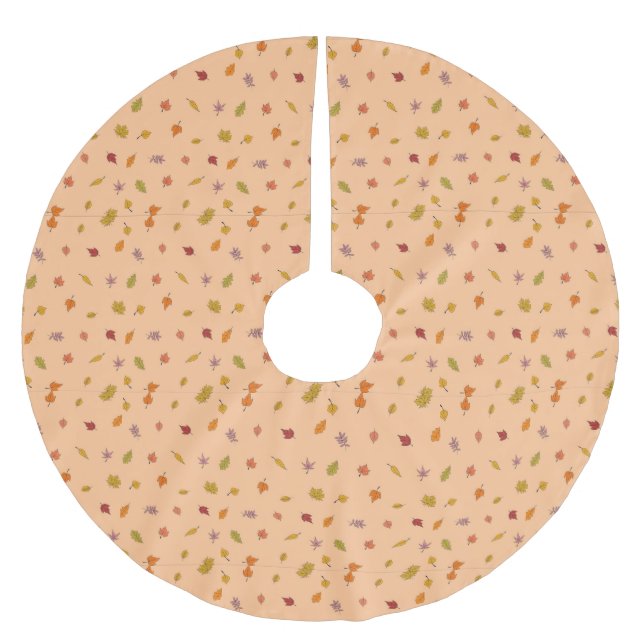 Saia Para Árvore De Natal De Poliéster outono (Frente)