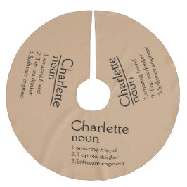 Saia Para Árvore De Natal De Poliéster Padrão Crochet - Camisa-Árvore-Crochet - Camisa-Ár