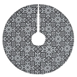 Saia Para Árvore De Natal De Poliéster Padrão de Knit de Natal de Selburose escandinava