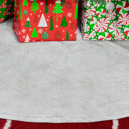 Saia Para Árvore De Natal De Poliéster Padrão de Natal de Inverno Snowflake