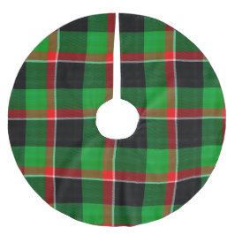 SAIA PARA ÁRVORE DE NATAL DE POLIÉSTER PADRÃO DE XADREZ DE NATAL BRANCO VERDE VERMELHO