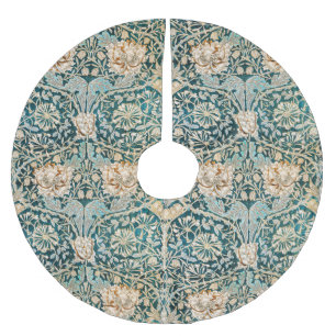 Saia Para Árvore De Natal De Poliéster Padrão Floral Antigo William Morris Honeysuckle
