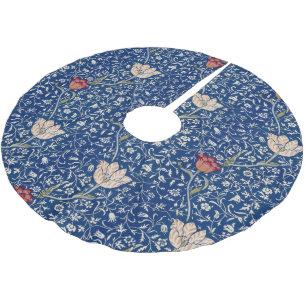 Saia Para Árvore De Natal De Poliéster Padrão Medway de William Morris