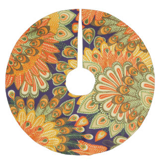 Saia Para Árvore De Natal De Poliéster Padrões de pano de proximidade.