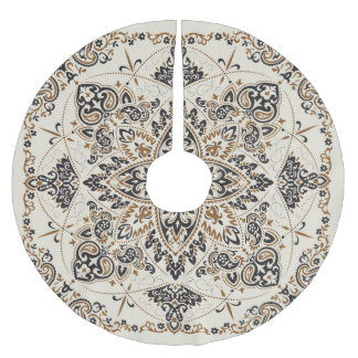 Saia Para Árvore De Natal De Poliéster Paisley Bandana Impressão Design de Seda