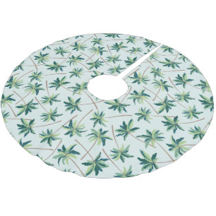 Saia Para Árvore De Natal De Poliéster Palma australiana tropical do Foxtail