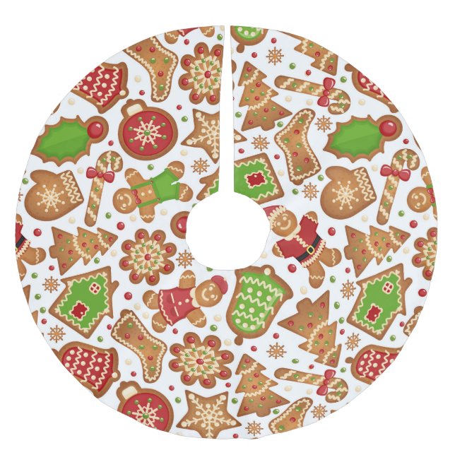 Saia Para Árvore De Natal De Poliéster Pão-pão (Frente)