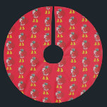 Saia Para Árvore De Natal De Poliéster Papai Noel Vestindo Big Yellow Boots<br><div class="desc">Papai Noel vestindo botas amarelas gigantes para se sentir na moda e confortável para entregar presentes no Natal. Aproveite este produto divertido.</div>