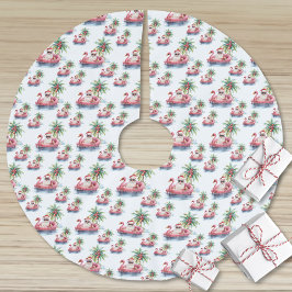 Saia Para Árvore De Natal De Poliéster Papais noeis Praia Natal