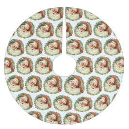 Saia Para Árvore De Natal De Poliéster Papais noeis Vintage