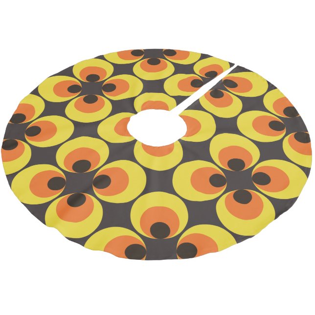 Saia Para Árvore De Natal De Poliéster Papel de parede 70s (Inclinado)