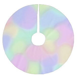 Saia Para Árvore De Natal De Poliéster Pastel Rainbow Coloca Coluna Árvore de Natal