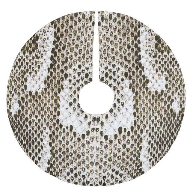 Saia Para Árvore De Natal De Poliéster Pele Python: Design de padrão animal (Frente)