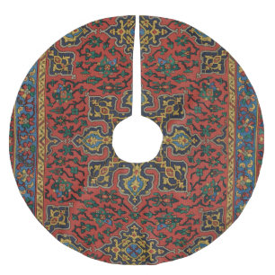 Saia Para Árvore De Natal De Poliéster Pérsia Rug Carpet Red Blue Classic