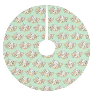 Saia Para Árvore De Natal De Poliéster Pierogies Potato Dumplings Polonês Comida Cuisine