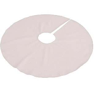Saia Para Árvore De Natal De Poliéster Pincel branco cor-de-rosa minúsculo padrão bolin