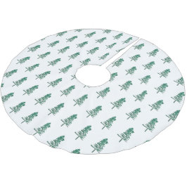 Saia Para Árvore De Natal De Poliéster Pine de Aquarela Natal