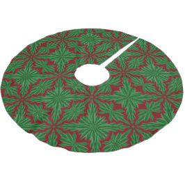 Saia Para Árvore De Natal De Poliéster Pine Mandala Garnet Skirt
