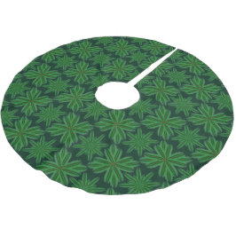 Saia Para Árvore De Natal De Poliéster Pine Snowflakes, Floresta, Camisa