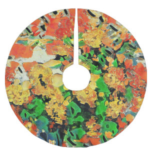 Saia Para Árvore De Natal De Poliéster Pintura A Óleo Retro: Monet Van Gogh