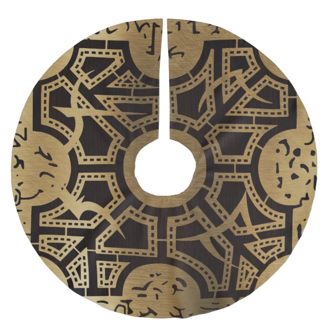 Saia Para Árvore De Natal De Poliéster Preencher Lado D (Frente)