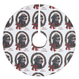 Saia Para Árvore De Natal De Poliéster Presentes de Natal Labradoodle