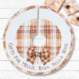 Saia Para Árvore De Natal De Poliéster Presentes Personalizados Para Nome De Criança Boho