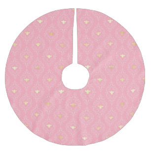 Saia Para Árvore De Natal De Poliéster Princesa Bee Series Design nº 3