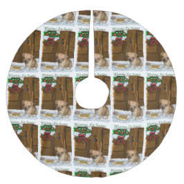 Saia Para Árvore De Natal De Poliéster Puggle Christmas