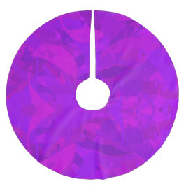 Saia Para Árvore De Natal De Poliéster Purple Pattern