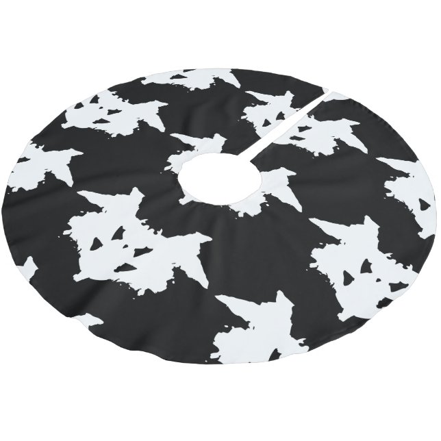 Saia Para Árvore De Natal De Poliéster Rorschach Inkblot (Inclinado)