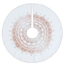 Rosa Dourado White Damask Mandala
