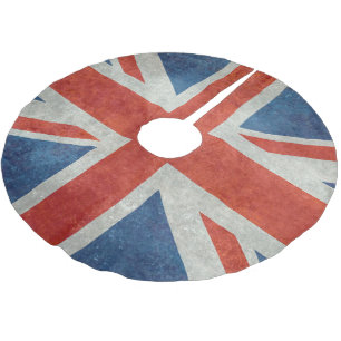 Saia Para Árvore De Natal De Poliéster Saia britânica BRITÂNICA da árvore da bandeira