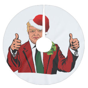 Saia Para Árvore De Natal De Poliéster saia da árvore de Natal de Papai Noel Donald Trum
