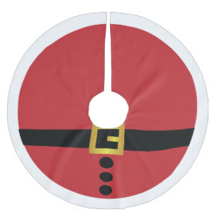 Saia Para Árvore De Natal De Poliéster Saia da árvore do terno do papai noel