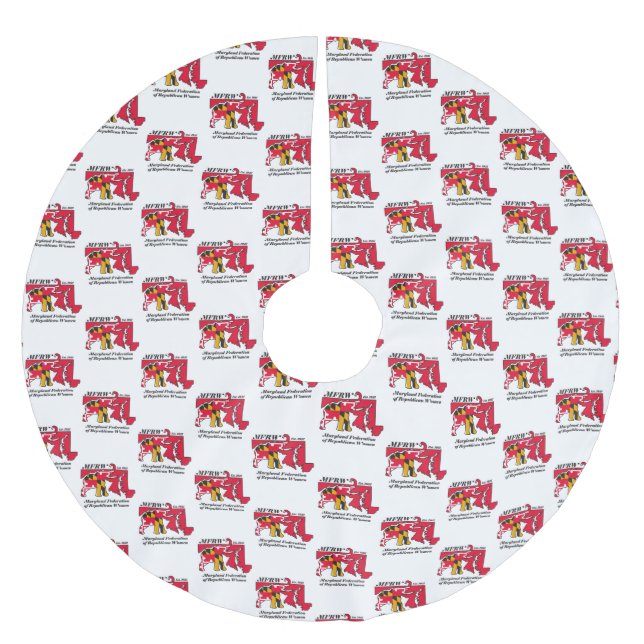 Saia Para Árvore De Natal De Poliéster Saia da árvore MFRW (Frente)