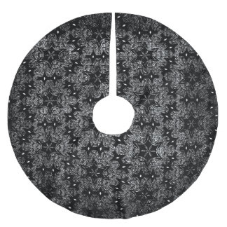 Saia Para Árvore De Natal De Poliéster Saia da Árvore Preta