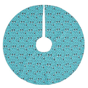 Saia Para Árvore De Natal De Poliéster saia de árvore Blue Avalanche