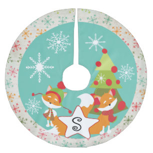 Saia Para Árvore De Natal De Poliéster Saia feita sob encomenda da árvore do feriado do